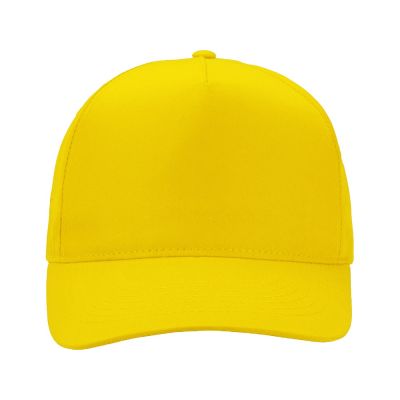Бейсболка Poly 5-ти панельная 120 гр, желтый-1
