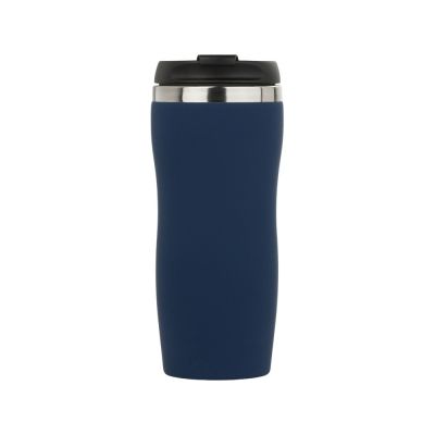 Термокружка Double wall mug C1, soft touch, 350 мл, темно-синий-2