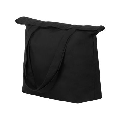 Сумка с широким дном и боками, черный-2