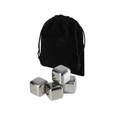 Froz набор кубиков для охлаждения из нержавеющей стали - сплошной черный / Серебряный-0