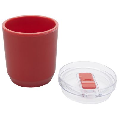 Hudson кружка из переработанного пластика с двойными стенками объемом 180 мл, красный-3