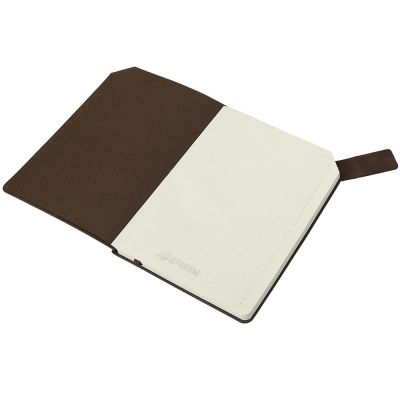 Блокнот А5 в гибкой обложке Chaplin, шоколадный-6