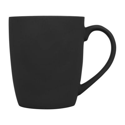 Кружка с покрытием soft-touch C1, черный-1