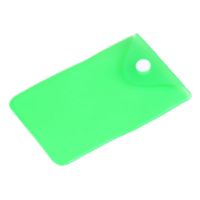 Прозрачный кармашек PVC, зеленый цвет