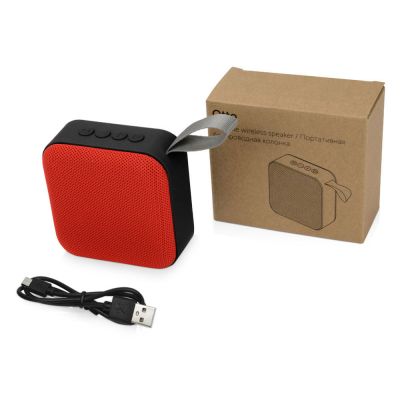 Портативная колонка Otto, красный/черный-5