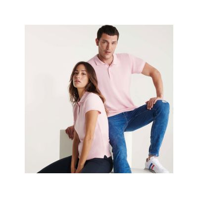 Рубашка поло Star женская, светло-розовый-5