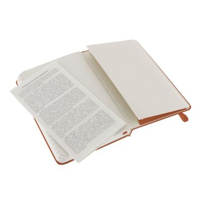 Записная книжка Moleskine Classic (в линейку) в твердой обложке, Pocket (9x14см), оранжевый коралл-3