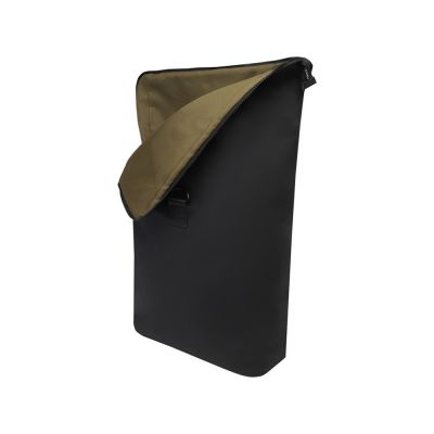 Рюкзак для ноутбука 15,6 Turner объемом 12 л со сворачивающимся верхом, изготовленный из переработанных материалов по стандарту GRS - сплошной черный-3