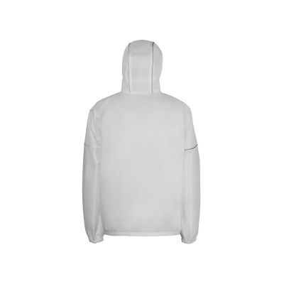 Короткий дождевик Tornado со светоотражающими элементами, белый-3