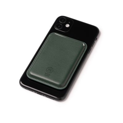 Магнитный картхолдер Cairo, темно-зеленый-1