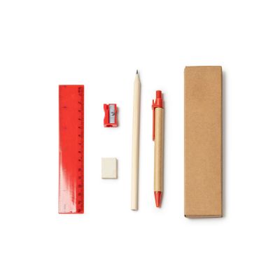 Набор канцелярский LIZANA, красный-2