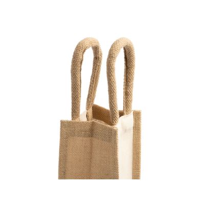 Сумка BELONA из ламинированного джута и хлопка, бежевый-2