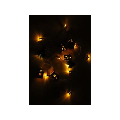 Елочная гирлянда с лампочками Новогодняя цветная-2