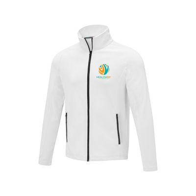 Мужская флисовая куртка Zelus, белый-4