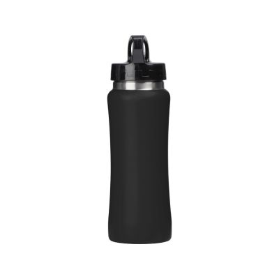 Бутылка для воды Bottle C1, сталь, soft touch, 600 мл, черный-2