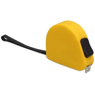 Рулетка 3м Meter, софт-тач, желтый-0