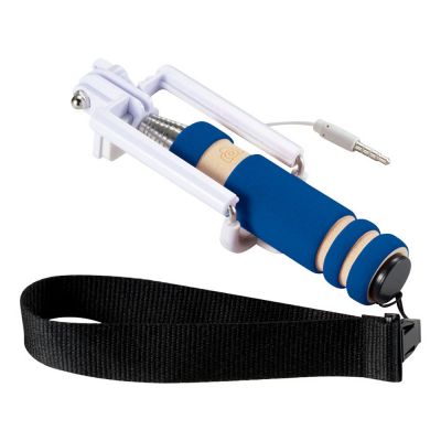 Мини селфи палка со шнурочком, ярко-синий-0