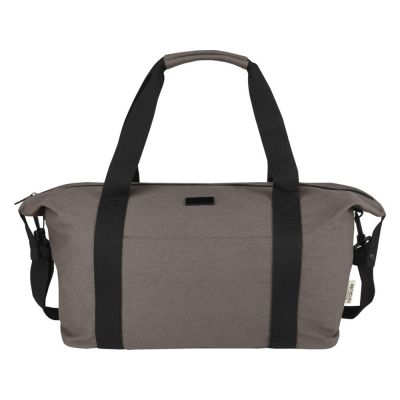 Спортивная сумка Joey из брезента, переработанного по стандарту GRS, объемом 25 л, серый-1