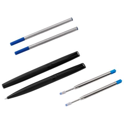 Подарочный набор ручек Dumas: ручка шариковая и роллер, 4 стержня (2 шариковых, 2 роллера), футляр-2