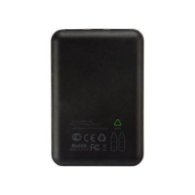 Портативное зарядное устройство из rPET Reborn, 5000 mAh, серый-3