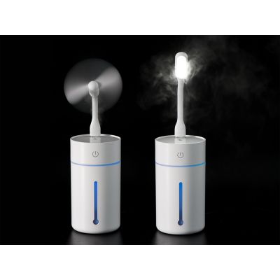 USB увлажнитель воздуха Sprinkle с двумя насадками, белый-12
