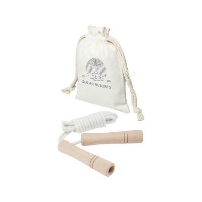 Denise скакалка с деревянными ручками в хлопковом чехле, дерево-5