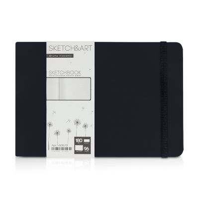 Скетчбук Sketch & Art в твердом переплете 213х146 мм, 96 л. белой бумаги 180 г/м2, черный-0
