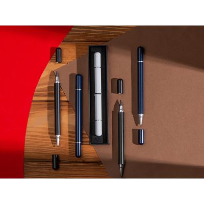 Металлическая ручка и вечный карандаш Van Gogh с рельефным покрытием, черный-8