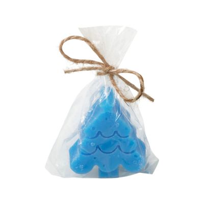 Свеча Елочка, синий-5