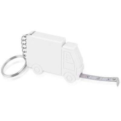 Брелок-рулетка Грузовик,1 м., белый-1
