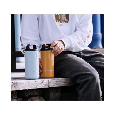 Вакуумный термос с керамическим покрытием бытовой, тм bobber, 590 мл. Артикул Bottle-590 Ginger Tonic (имбирный тоник)-5