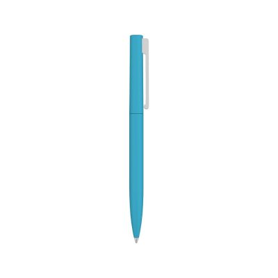 Шариковая ручка  Bright F Gum soft-touch, голубой-1