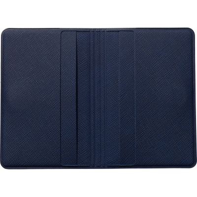 Футляр-книжка на 4-е карты с RFID Favor, темно-синий-2