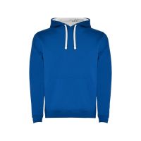 Толстовка с капюшоном Urban мужская, королевский синий/белый