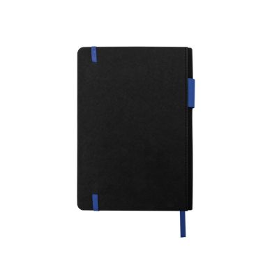 Бизнес блокнот Bossy с цветным срезом, твердая обложка, 128 листов, черный и синий-2