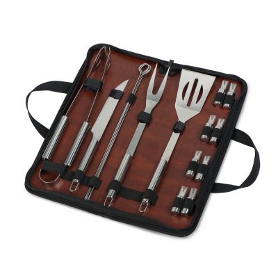 Набор для BBQ Fabrizio в инд.чехле, черный-0