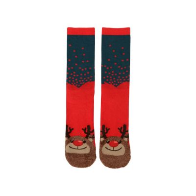 Набор носков с рождественской символикой в мешке мужские, 2 пары, красный-6