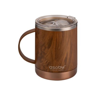 Термокружка ULTIMATE, 360 мл, дерево-1