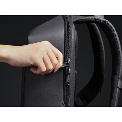 Водостойкий антикражный рюкзак Hipack для ноутбука 15.6, черный-13