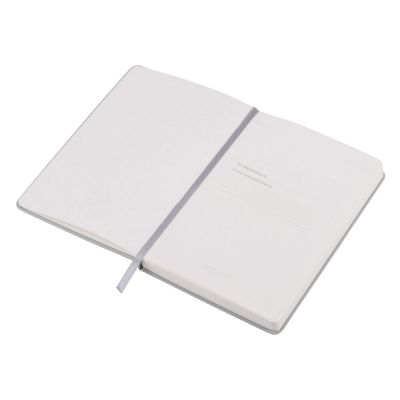 Бизнес-блокнот C2 софт-тач, твердая обложка, 128 листов, серый-2