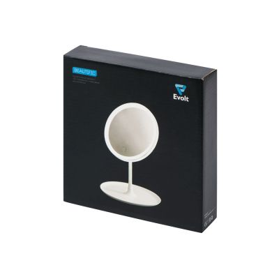 Косметическое зеркало с LED-подсветкой Beautific, белый-13