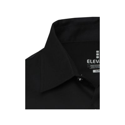 Citrine мужская рубашка из твила - сплошной черный-3