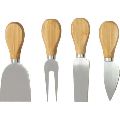 Набор для сыра из бамбука со съемной подставкой Camembert-6