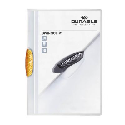 226009 Папка SWINGCLIP с оранжеывым клипом-0