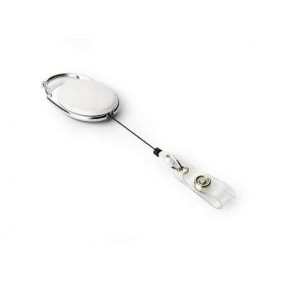 999111049 Ретрактор для бейджа STYLE белый-0