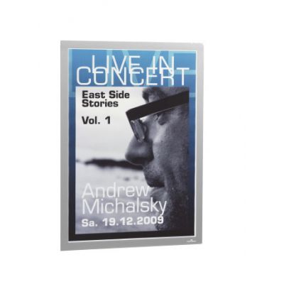 488323 Рамка информационная самоклеящаяся DURAFRAME A3 серебристая-0