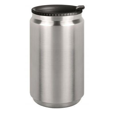 0785 Термокружка King Can mini , сталь, черная крышка-0