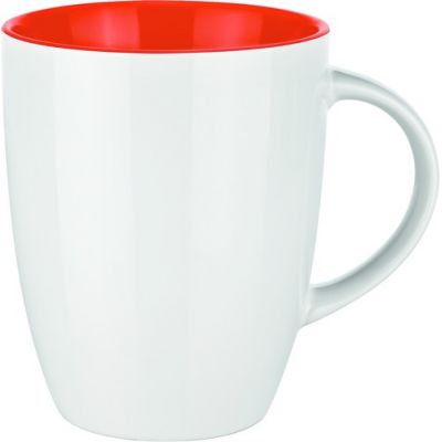 0353 Фарфоровая кружка Elite Inside белая/серая-0