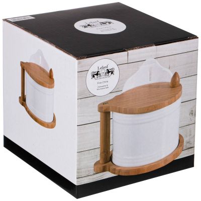 БАНКА LEFARD С ДЕРЕВ. КРЫШКОЙ 800 МЛ (КОР=12ШТ.)-1