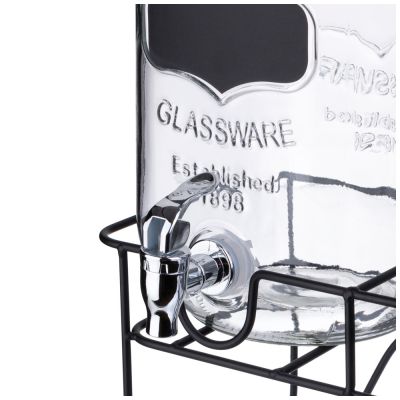 ДИСПЕНСЕРЫ ДЛЯ НАПИТКОВ 2 ШТУКИ ПО 4 Л НА ПОДСТАВКЕ 14*14*26 СМ-4